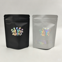 Sachet Mylar anti-odeur personnalisé à impression numérique avec encoche de déchirement pour échantillons de 1G et 3.5G d'herbes et épices