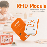 Kit Robot IA d'Apprentissage Automatique S21 avec Reconnaissance Vocale, Briques de Construction à Codifier, RFID et 23 Capteurs PH2.0 pour Enfants