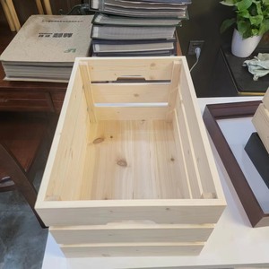 Caja de Almacenamiento de Madera Maciza de Estilo Nórdico, Rectangular, Color Natural, Organizador de Oficina, Tipo Vertical BH 005 Shandong - Product Image 2