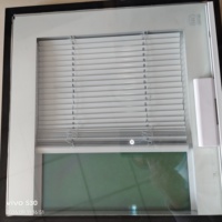 Fenêtre à persiennes en aluminium et verre trempé, durable, coupe-vent, étanche, stores décoratifs, salle de bain, design moderne, élégant