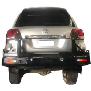 High quality LC 200 Series Rear Bumper With Jerry Can holder and Spare wheel carrier