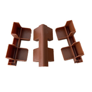 ขายึดมุมลิ้นชักอะลูมิเนียมอัลลอยด์ Huayi Parts ขนาด 107 มม. ตัวเชื่อมพลาสติกสีแดง สำหรับรองรับเฟอร์นิเจอร์ - Product Image 1