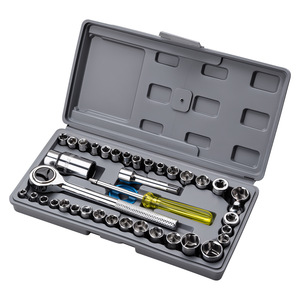 Socket Wrench Set 40 Pc 1/2 In Chrome Plated For Auto Repair - Product Image 2