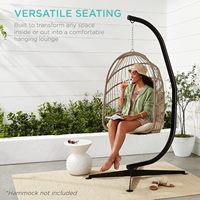 Chaise-hamac durable et robuste en acier massif avec support en C, balançoire, articles divers pour la maison