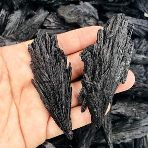 Commercio all'ingrosso Naturale ruvido Nero Della Piuma Del <span class=keywords><strong>Pavone</strong></span> cluster di pietra di Cristallo Di quarzo - Product Image 6