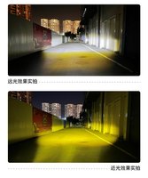 Mini phare de moto Led universel phare double couleur blanc ambre projecteur de moto Led conduite antibrouillard lampe de travail