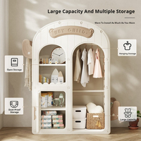 Armoire Cactus pour Enfants, Ensemble de Meubles de Chambre, Rangement de Vêtements pour Enfants, Armoire en Plastique