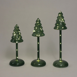 <strong>Wholesale</strong> Custom Decorative Glass Illuminated <strong>Christmas</strong> <strong>Ornaments</strong> Tree Artificial with Lled Lights Decoration <strong>Supplier</strong> - Product Image 3