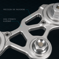 Kit d'amortisseurs avant inversés en alliage d'aluminium CNC, fourche de suspension réglable pour moto avec guidon et plaque de liaison supérieure