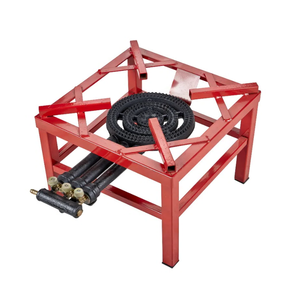 Nuovo modello di pittura rossa 3-Ring stufa ad alta potenza in ghisa bruciatore per Wok cottura portatile gpl/NG stufa per esterni - Product Image 1