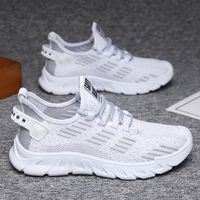 Sneakers noires sportives décontractées pour hommes, polyvalentes et tendance