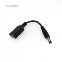 Câble d'alimentation USB femelle vers DC 0.1x0.5mm, 5.5 m, 2.1m, 1m, adaptateur de prise d'extension 5521