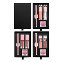 Ensemble de maquillage pour les lèvres 4-en-1 : gloss minéral végétalien, crayon à lèvres, masque pour les lèvres, rouge à lèvres liquide, hydratant, waterproof, pailleté