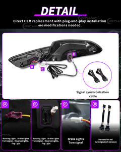 Luz trasera LED roja automática arcaica para <span class=keywords><strong>BMW</strong></span> 6 Series F06 F12 F13 2011-2018 640i/<span class=keywords><strong>640d</strong></span>/650i/M6 Plug + Play luces traseras de diseño de fábrica - Product Image 4