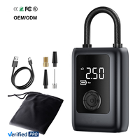 Compresseur d'Air Gonfleur de Pneus Électrique Portable 4000 mAh pour Voiture, Vélo, Moto