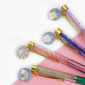 O & Q Sinh Viên Long Lanh Nhựa Khuyến Mại 0.7Mm Màu Xanh Xoắn Bút Bi Động Vật Thiết Kế Phim Hoạt Hình Sơn Mặt Dây Chuyền Cô Gái Trường - Product Image 3