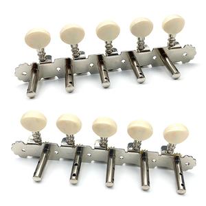 Clavijas de Afinación para Guitarra de 10 <span class=keywords><strong>Cuerdas</strong></span>, Cromadas, 5R+5L, con Doble Orificio - Product Image 5