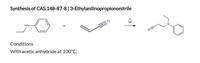 Disperse Orange Matière Première N-éthyl N-cyanoéthyl aniline CAS 148-87-8 98% Min Incolore Qualité Industrielle