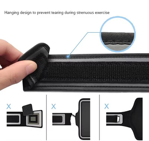 Sac de bras de sport léger et imperméable, matériau de plongée, bracelet de poignet, support de téléphone, course à pied en plein air, pochette de fitness - Product Image 5