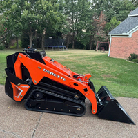 DRT-V1000 Compacte Mini Skid Steer Loader voor onderhoud van fruitteeltbedrijven, kleine graafwerken en afvalverwerking bij de bouw