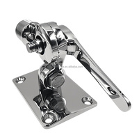 Collier de serrage à cliquet en acier inoxydable 316 de haute qualité, poli miroir, pour montage sur rail de bateau, quincaillerie marine