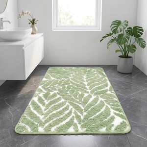 <strong>Sage</strong> <strong>Green</strong> Handmade Rectangular Bathroom Rugs &amp; <strong>Mats</strong> Non Slip Absorbent Microfiber <strong>Bath</strong> <strong>Mat</strong> for Shower Tub - Product Image 3
