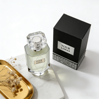 Parfum de luxe en marque propre, eau de parfum 100 ml, flacon en cristal, parfum unisexe longue durée, logo personnalisé, coffret cadeau