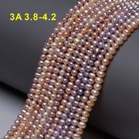 3.8-4.2Mm 3A Mutiara Cina Bulat Dekat Grosir Mutiara Longgar Manik-manik Mutiara Air Tawar