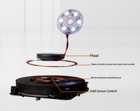 Système nu de mouvement de module de lévitation magnétique avec transmission sans fil