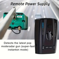 Détecteur LiDAR de voiture Podofo 300-1000m/984-3280ft Radar de vitesse longue distance/Automatique 360 °/Invite vocale/Système d'alarme/Mode silencieux