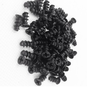 Tornillos autorroscantes M5x10 para ventiladores de carcasa de 7-12 cm, cabeza Phillips negra - Product Image 1