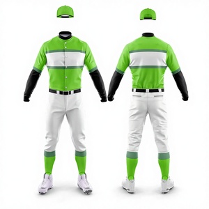 Custom Printed OEM ODM High Quality 100% Polyester Light <b>Weight</b> Breathable Quick Dry Sports Wear Baseball Uniform - Product Image 1