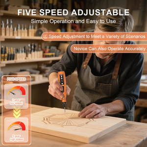 Kit de stylo de gravure électrique rechargeable JANGKLIF, <span class=keywords><strong>mini</strong></span>-meuleuse, <span class=keywords><strong>outil</strong></span> rotatif sans fil à huit vitesses réglables et <span class=keywords><strong>outil</strong></span> de ponçage - Product Image 5
