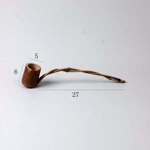 Louche à eau en racine de bambou non peinte, cuillère à vin écologique, accessoire pour service à thé/cérémonie du thé japonais, tasse/cuillère à thé en bambou. - Product Image 2