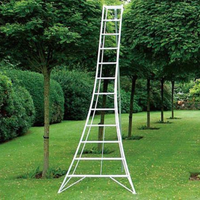 Escalera Profesional para Cosecha en Huertos, 6 Peldaños, Diseño de Trípode Plegable, Capacidad de 330 lb, Altura de 9.8 pies, para Recolección de Manzanas y Cerezas en Granjas