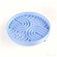 Gamelle anti-étouffement en silicone de qualité alimentaire pour chat et chien, avec ventouse et base ronde, pour une alimentation lente