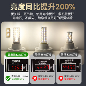 หลอดไฟ LED E27 12W สามสี ให้แสงสว่างเต็มกำลัง ค่า CRI 95 ปรับความสว่างได้ สำหรับใช้ภายในอาคาร - Product Image 4