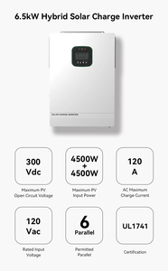 6.5 KW Monocrystalline <b>Solar</b> <b>Kit</b> With Battery and PV Mounting System for Residential Energy Use Hybrid <b>Solar</b> <b>Power</b> System for Re - Product Image 6