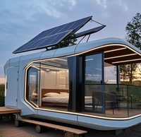KT Luxury Space Capsule Maison préfabriquée Villa personnalisée Maison moderne pour hôtel appartement ou chambre à coucher Portable Sun Room