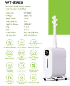 Humidificador industrial de llenado automático LCD ultrasónico de 25L/6.6Gal, Humidificador comercial de gran capacidad para uso en aeropuertos y casas verdes - Product Image 2