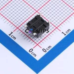 TS667TP 250gf 013 Tactile Switch SMD-4P,6x6mm Switch Single Pole Single Throw Round Button 2.5N Vertical Mount - Product Image 2