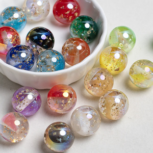 Al por mayor Cuentas de lámina dorada Sky Gold de 12/16mm, Cuentas acrílicas electrochapadas Cold Moon con orificio recto, Accesorios de joyería para cadena de <span class=keywords><strong>teléfono</strong></span> DIY - Product Image 3