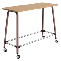 Table de conférence modulaire moderne à pieds hauts pour les écoles, les maisons, les bars, les restaurants, les espaces de bureau