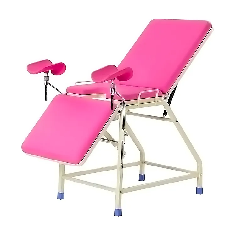 Epoksi kaplı paslanmaz çelik çerçeve kadınlar obstetrik teslimat doktor muayene masa sandalye yatak doğum masası