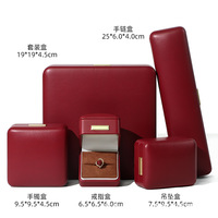 Boîte à bagues en cuir PU de luxe, couleur personnalisée, logo, emballage de bijoux haut de gamme, étui de présentation, OEM ODM disponible, bijoux de mariage
