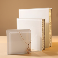 Présentoir à bijoux en acrylique, support pour colliers, pendentifs et boucles d'oreilles, avec motifs rétro polis, accessoire de photographie et organisateur de bijoux