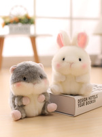 Porte-clés en peluche Anime Kawaii (Cochon, Panda, Hamster, Lapin, Poussin) – Jouets en peluche, animaux en peluche, pendentifs pour sac à dos