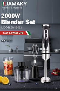 多功能 2000 瓦手持式搅拌机套装，配有大号搅拌杯、搅拌器附件和可拆卸不锈钢支架 - Product Image 5