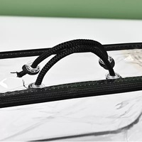 Sac rétractable en PVC EVA de haute qualité avec fermeture éclair pour draps, oreillers, parapluies, emballage personnalisé avec logo, recyclable
