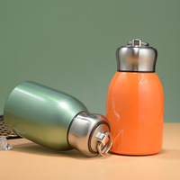 Bouteille d'eau isotherme portable mini 300 ml en acier inoxydable, format compact, vente en gros, personnalisable, thermos, mug